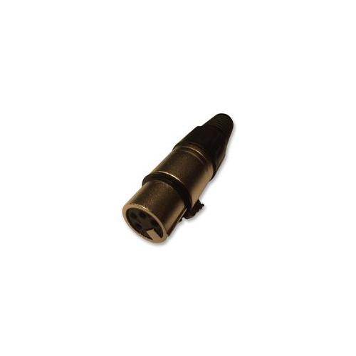 PRO SIGNAL - PSG01329 - XLR SOCKET, 4PIN, BLACK