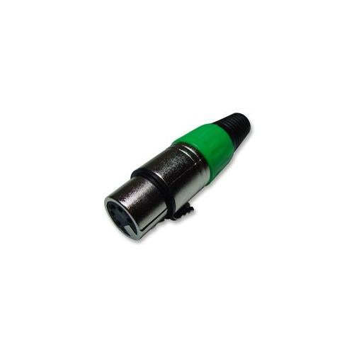 PRO SIGNAL - PSG01338 - XLR SOCKET, 5P, GREEN