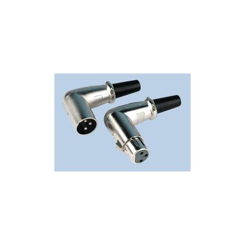 PRO SIGNAL - PSG01476 - RIGHT ANGLE XLR PLUG, 3P, 90DEG