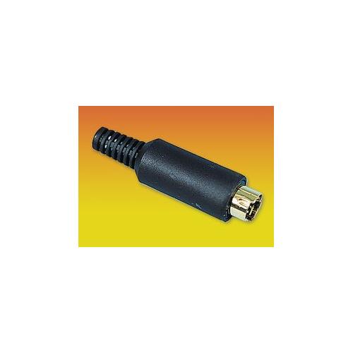 PRO SIGNAL - PSG01817 - 4P MINI DIN PLUG, GOLD .