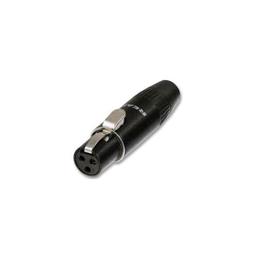 NEUTRIK - RT3FC-B - MINI XLR SOCKET, IN-LINE, 3P