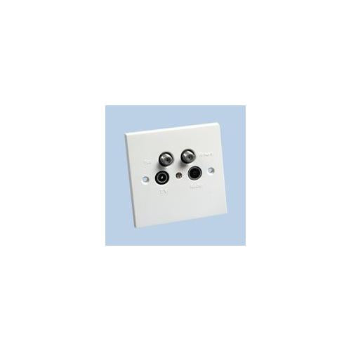 TRIAX - 304109 - TV/RADIO/SAT/RETURN OUTLET PLATE