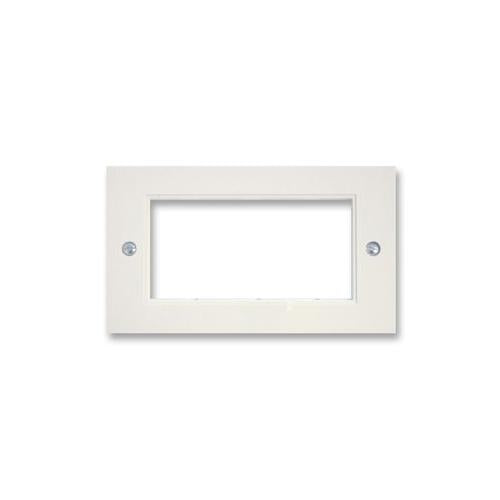 TRIAX - 304202 - POLYCARBONATE WHITE DOUBLE MODULE , WALL PLATE