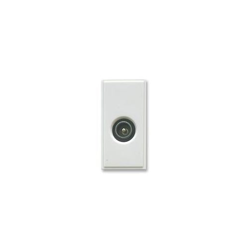 TRIAX - 304252 - SINGLE IEC (M) WHITE MODULE FOR WALL PLATE