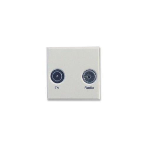 TRIAX - 304258 - TV/RADIO DIPLEXED WHITE MODULE FOR WALL PLATE