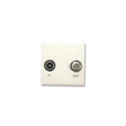 TRIAX - 304260 - TV/SAT DIPLEXED WHITE MODULE FOR WALL PLATE