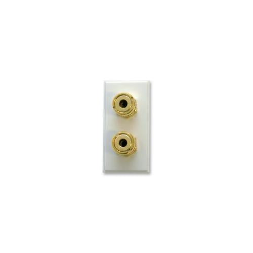 TRIAX - 304280 - TWIN LOUDSPEAKER WHITE MODULE FOR WALL PLATE