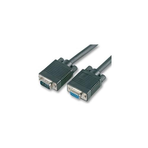 PRO SIGNAL - PSG90147 - SVGA LEAD, MALE TO FEMALE, 0.5M, BLACK