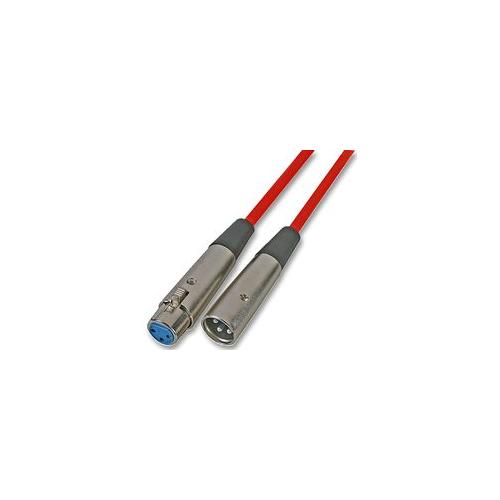 AV21109 - XLR PATCH LEAD, 1M, RED