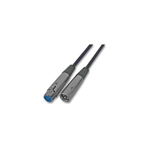 AV21112 - XLR PATCH LEAD, 1M, BLACK