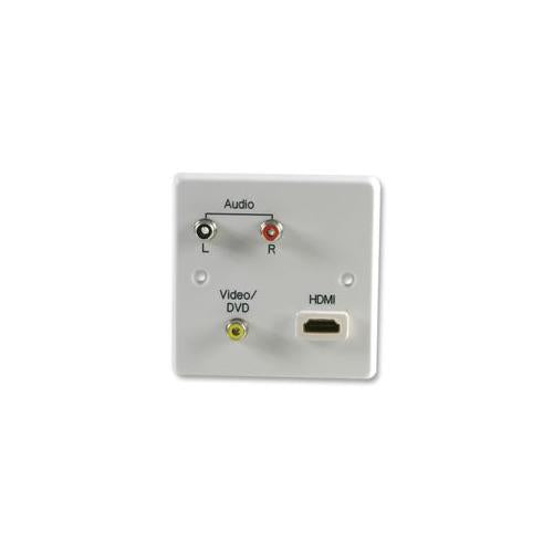 1GC-044 - AV WALL PLATE AUDIO COMPOSITE VIDEO AND HDMI