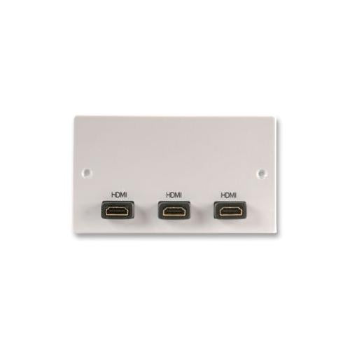 2GC-076 - HDMI WALLPLATE, 3X HDMI , 2 GANG