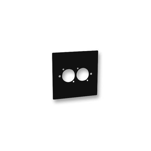 82511-20 - SINGLE GANG 2X XLR WALL AV PLATE