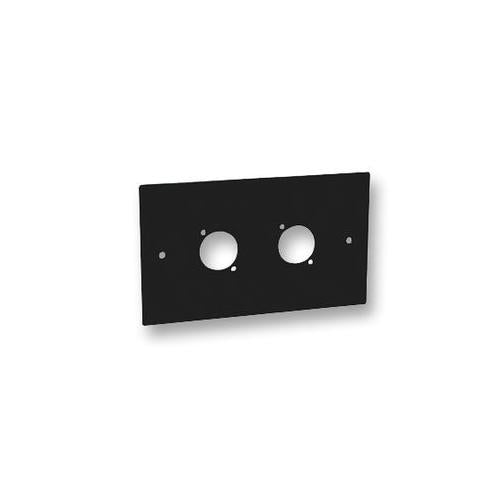 83511-20 - DOUBLE GANG 2X XLR WALL AV PLATE