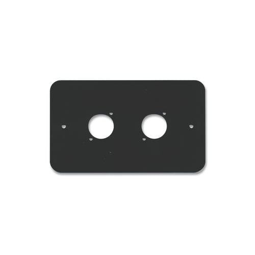 83511-RC - 2X XLR AV PLATE,  2 GANG , BLACK