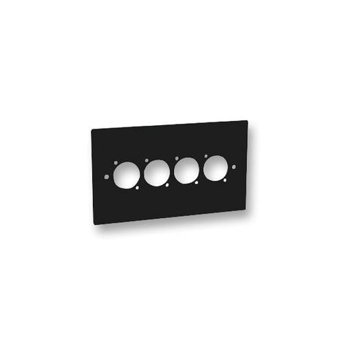 84511-20 - DOUBLE GANG 4 X XLR WALL AV PLATE