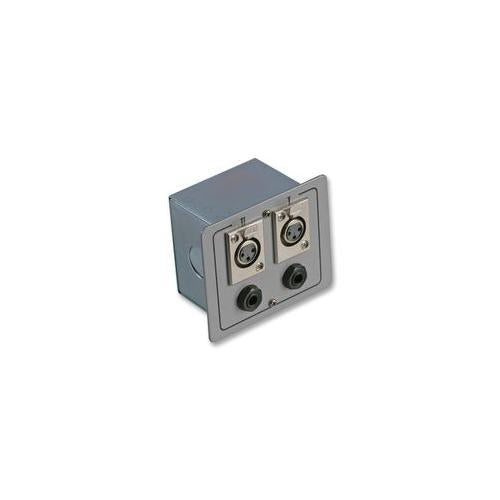AV16217 - STEEL AV CONNECTION BOXES - 2X XLR S+ JACK