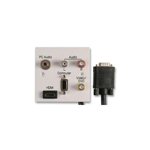 AV19207 - AV WALLPLATE AND CABLE, 5M