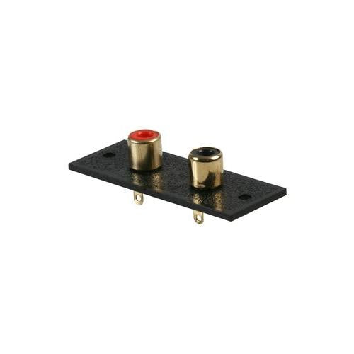 AV21541 - 2X PHONO, CHASSIS PLATE, RED AND BLACK, GOLD