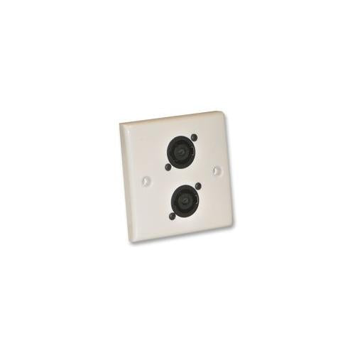 F267ZJ - WALL PLATE, 2X 4P SPEAKON