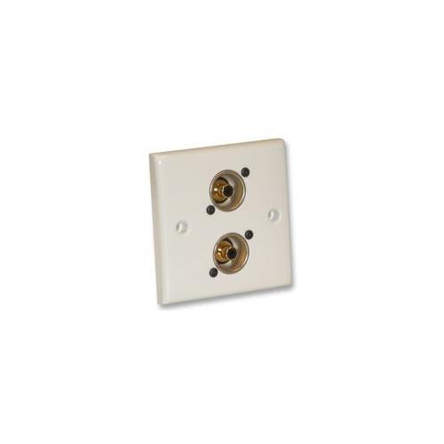 F267ZM - WALL PLATE, 2X PHONO