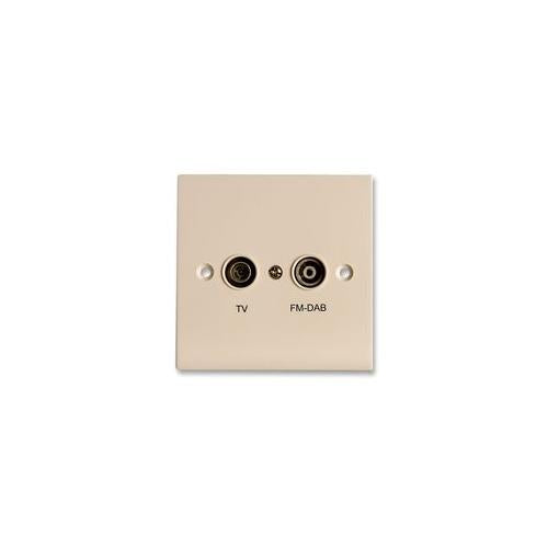 PROCEPTION - PROOUT12C - OUTLET PLATE, TV/FM DIPLEXED TYPE