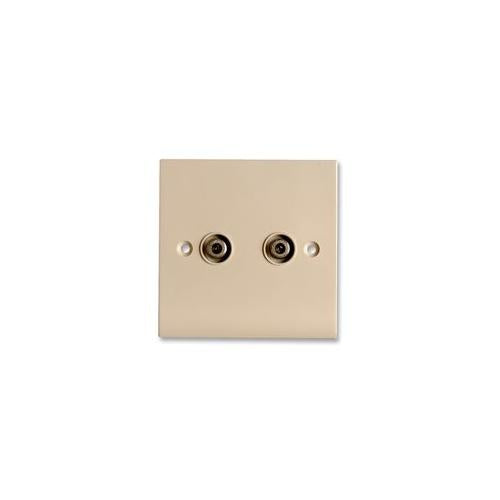 PROCEPTION - PROOUT22F - OUTLET PLATE, 2 X F TYPE