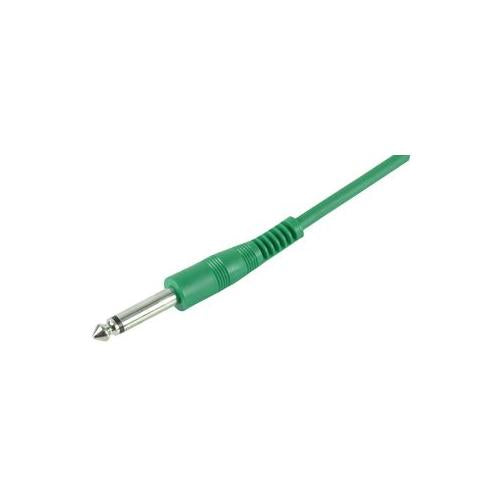PULSE - PLS00403 - 6.35MM JACK GUITAR LEAD, 6M, GREEN