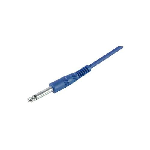 PULSE - PLS00404 - 6.35MM JACK GUITAR LEAD, 6M, BLUE