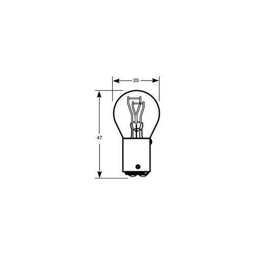 RING - R380 - STOP/TAIL CAP - BAY15D OFFSET PIN/W