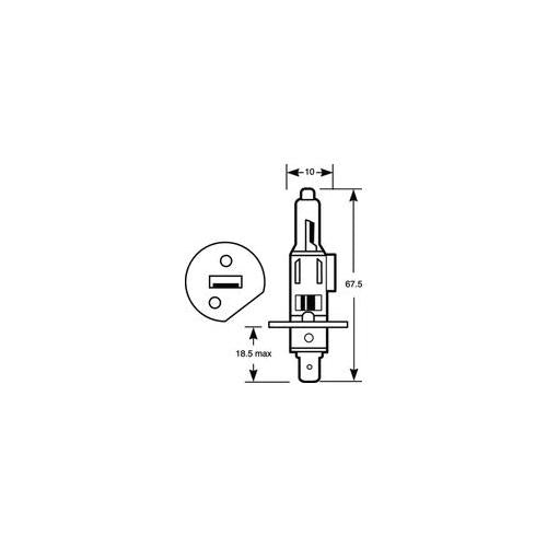 RING - R448 - HEADLAMP CAP - P14.5S H1/WATT - 55