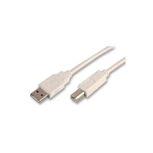 PRO SIGNAL - PSG02906 - USB LEAD, A TO B, WHITE, 1.8 METRES CABLE