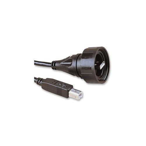 BULGIN - PX0840/A/2M00 - LEAD, USB A TYPE IP68 TO TYPE B , 2 METRES