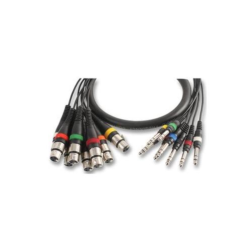 PULSE - PLS00108 - XLR TO JACK LOOM, 8WAY, 2.5 METRES