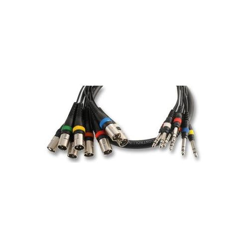 PULSE - PLS00111 - XLR TO JACK LOOM, 8WAY, 2.5 METRES