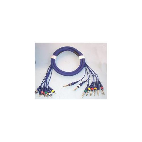 PRO SIGNAL - PSG01218 - 8-WAY PHONO TO JACK LOOM - 1.8 METRES
