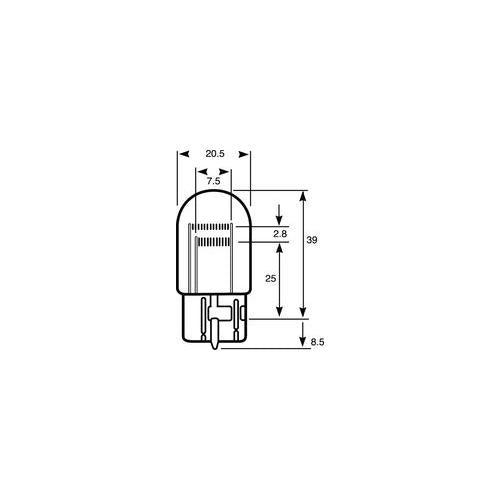 RING - R580 - STOP/TAIL CAP - W3X16Q W21/5W /WATT