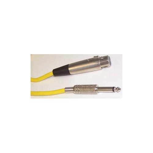 G113F - 6M LEAD - XLR TO 1/4" JACK / YELLOW