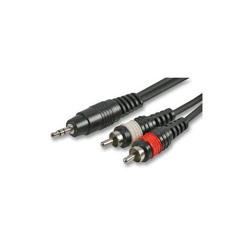 PULSE - PLS00178 - 3.5MM ST JACK TO 2X PHONO LEAD, 0.3M
