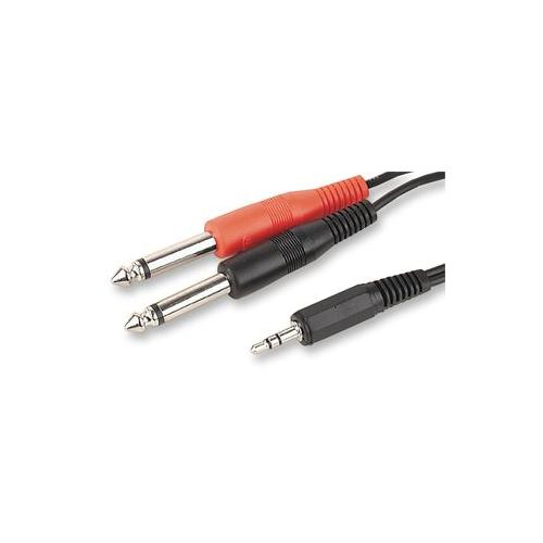 PRO SIGNAL - PSG00026 - 3.5MM TO 2X 6.35MM PLUGS- 2M , CABLE LEAD