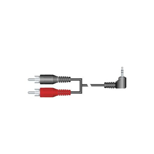 PRO SIGNAL - PSG00139 - 2.5MM PLUG TO 2X PHONO PLUGS -2M , CABLE LEAD