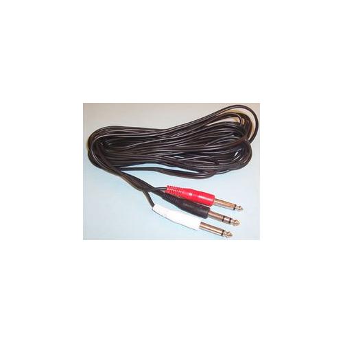 PRO SIGNAL - PSG00148 - 1/4" JACK PL(S) TO 2X PL(M)/6M , CABLE LEAD