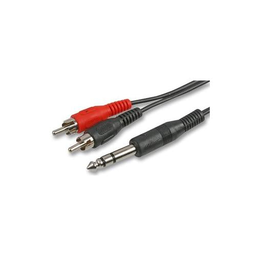 PRO SIGNAL - PSG00179 - 6.35MM STEREO TO 2 PHONO PLUGS- 2M , CABLE LEAD