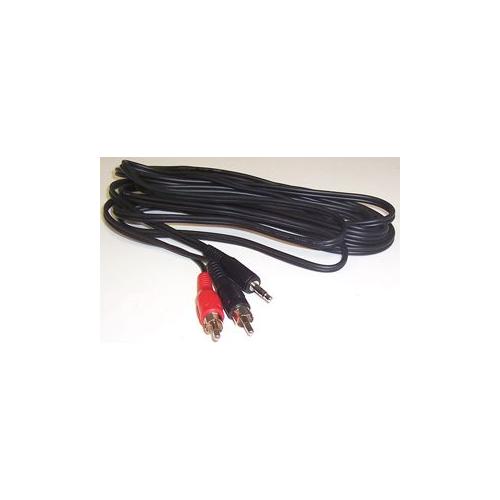 PRO SIGNAL - PSG00188 - STEREO 3.5MM JACK PLUG TO 2X PHONO PLUGS , 3 METRES