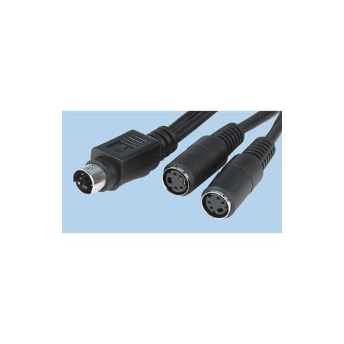 PRO SIGNAL - PSG00487 - S-VHS PLUG TO 2X S-VHS SOCKETS25M