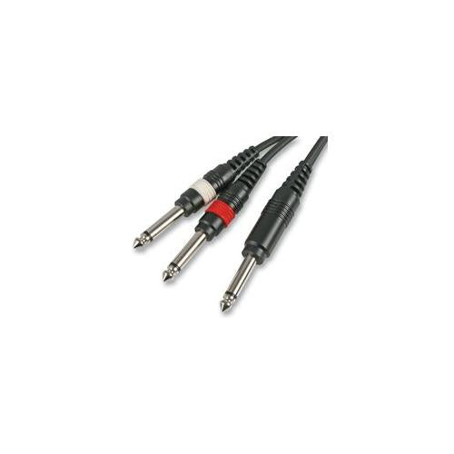 PULSE - PLS00127 - 6.35MM (1/4") JACK TO 2X JACK PLUGS, 5M