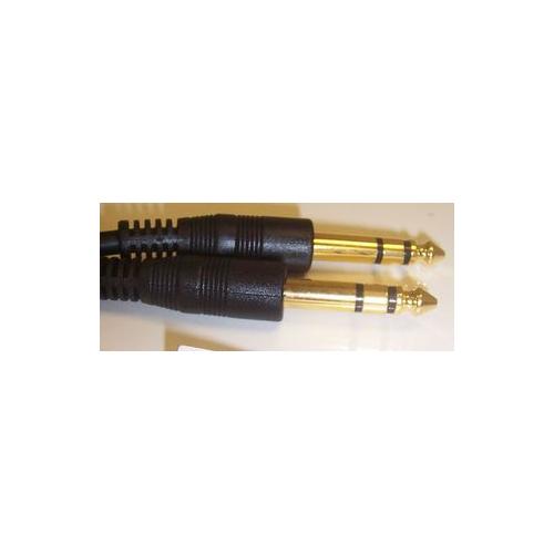 PRO SIGNAL - PSG00099 - 6.3MM PLUG STEREO TO PLUG - GOLD/5M