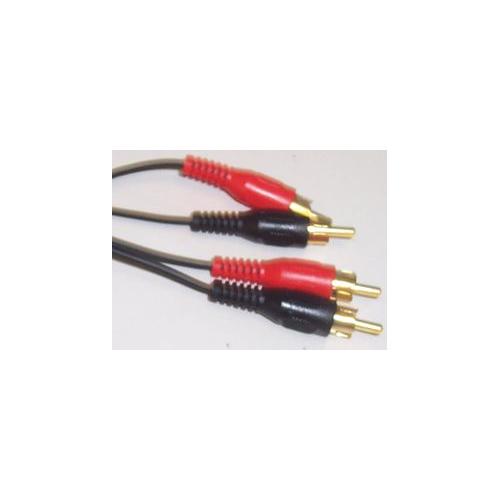 PRO SIGNAL - PSG00236 - 2X PHONO PLUGS TO, 2X PHONO-2X PHONO PLUGS - 5M/GOLD