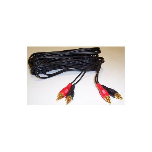 PRO SIGNAL - PSG00239 - 2X PHONO PLUGS TO, 2X PHONO PLUGS TO PLUGS -10M