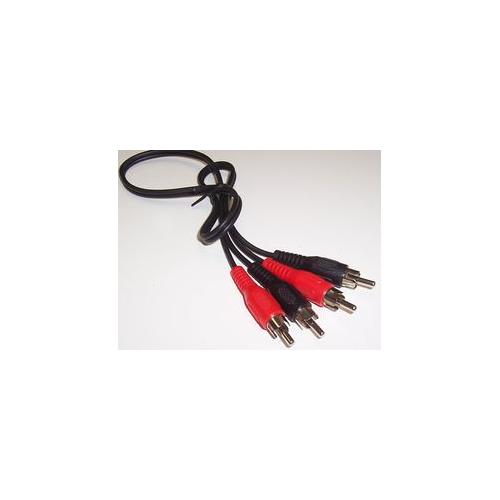 PRO SIGNAL - PSG00515 - 2X PHONO PLUG TO PLUGS - 0.5M